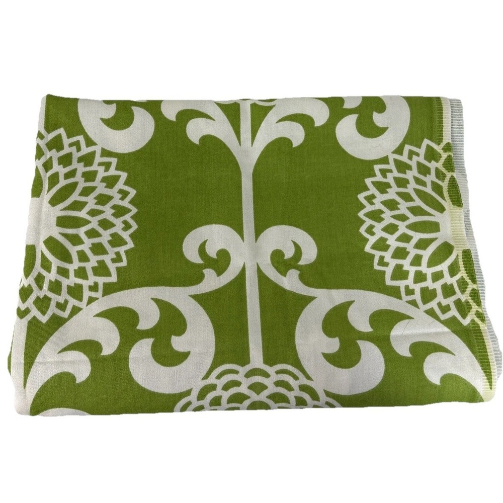 2 Yards Waverly Fun Floret Floral Fabric 72x56 Green White
